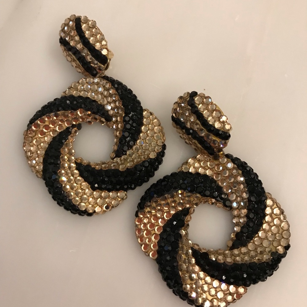 Rhinestone 80’s Statement Earrings